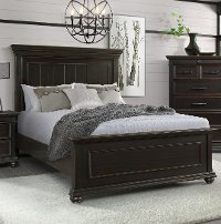 Classic Black Queen Storage Bed - Slater