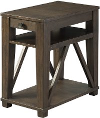 Coffee Brown Rustic Casual Accent Table