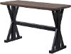 Ebony and Oak Distressed Sofa Table - Lexington