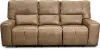 Clearance Zero Gravity Saddle Brown Leather Power Triple Reclining Sofa