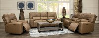 Saddle Brown Leather Power Reclining Love Seat with Console - Zero Gravity-4