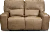 Clearance Zero Gravity Saddle Brown Leather Power Reclining Loveseat