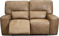 Saddle Brown Leather Power Reclining Love Seat - Zero Gravity-2