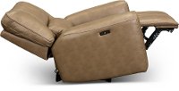 Saddle Brown Leather Power Recliner - Zero Gravity-3