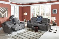 Pewter Gray Power Reclining Sofa - Beacon-3