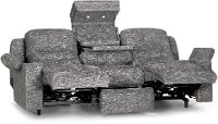Pewter Gray Power Reclining Sofa - Beacon-7