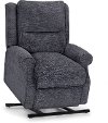 Smoke Dark Gray Heat and Massage Reclining Lift Chair - Charles