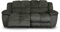 Platinum Gray Power Reclining Sofa - Elton