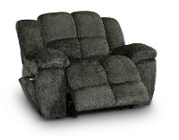 Platinum Gray Wide Power Recliner - Elton-2