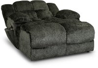 Platinum Gray Power Reclining Chaise - Elton-2