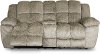 Dove Gray Power Reclining Love Seat with Console - Elton