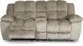 Elton Dove Gray Power Reclining Loveseat with Console