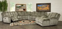 Dove Gray Power Reclining Chaise - Elton-5