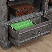 Rustic Smoke Gray Bookcase - Gramercy Park-2