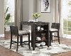 Clearance Brown 3 Piece Counter Height Dining Room Set - Daye