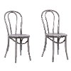 Silver Metal Bistro Dining Room Chair (Set of 2) - Ellie