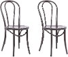 Brown Metal Bistro Dining Room Chair (Set of 2) - Ellie