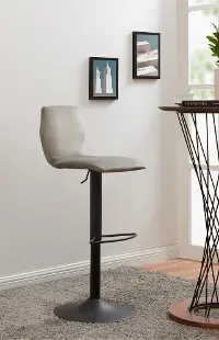 Gray Adjustable Counter Height Stool - Waverly