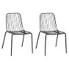 Kids Black Parallel Wire Activity Chair - Set of 2