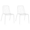 Kids White Parallel Wire Activity Chair - Set of 2