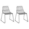 Kids Black Geometric Wire Activity Chairs - Set of 2