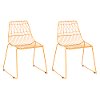 Kids Orange Geometric Wire Activity Chairs - Set of 2
