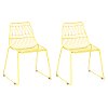 Kids Yellow Geometric Wire Activity Chairs - Set of 2