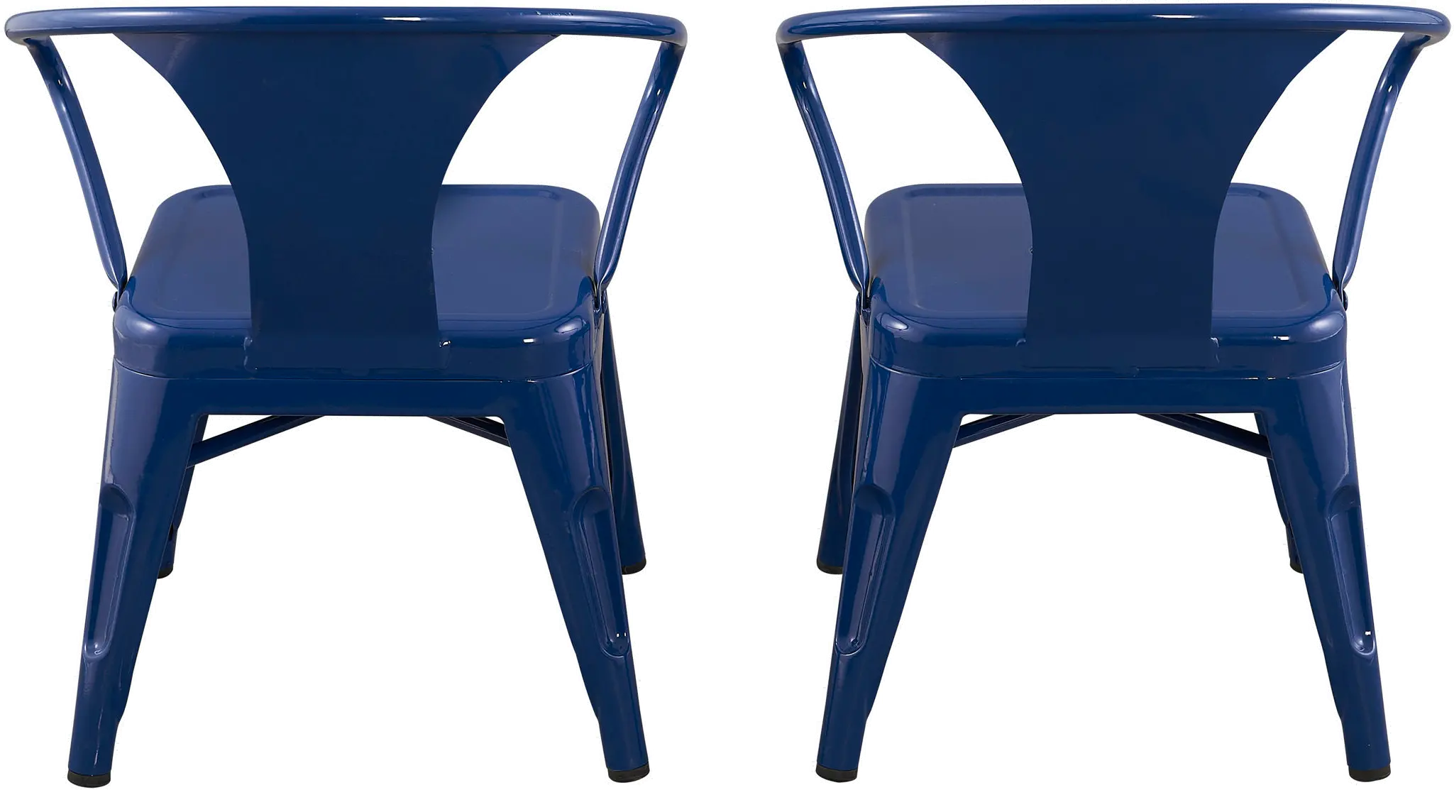 Kids Navy Blue Metal Activity Chairs - Set of 2-3