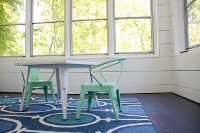 Kids White Metal Activity Table