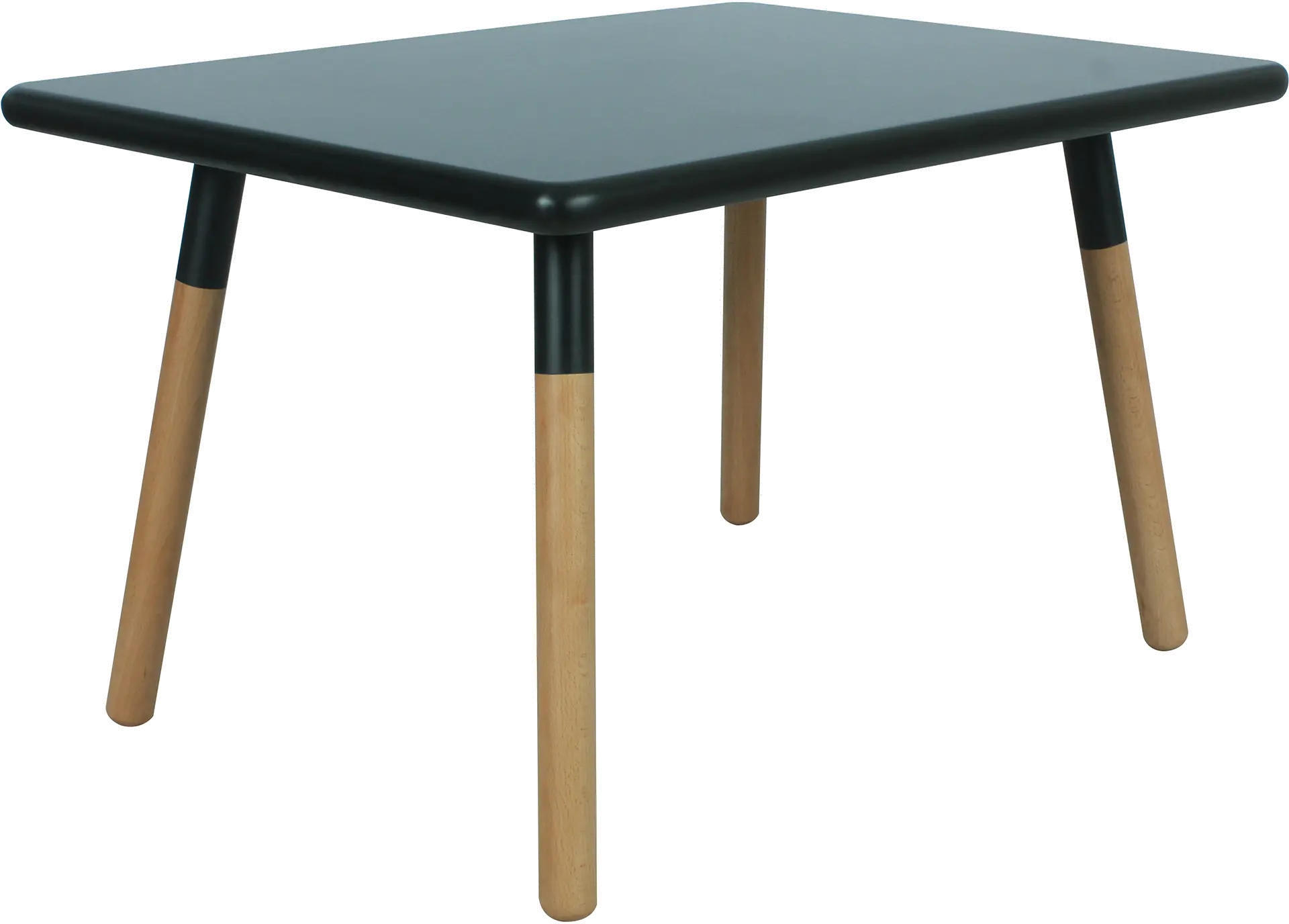 Dipped Black Kids Table and Stool Set-4