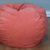 ACEssentials Large Coral Pink Microsuede Bean Bag Chair