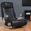 Black Wireless Floor Rocker Gaming Chair - Xrocker II