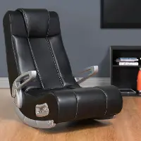 Black Wireless Floor Rocker Gaming Chair - Xrocker II
