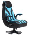 Blue and Black Striped Rocker CXR1 2.1 Wireless Gaming Chair