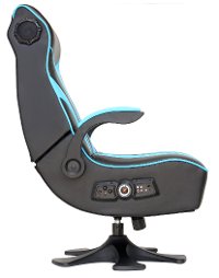 Blue and Black Striped Rocker CXR1 2.1 Wireless Gaming Chair-2