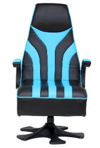 Blue and Black Striped Rocker CXR1 2.1 Wireless Gaming Chair-3
