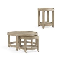 Nesting Ash Round Coffee Table - Bellamy-4