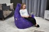 Iron Cloud Purple Fur Inflatable Chair - Big Mouth