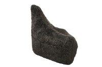Iron Cloud Gray Fur Inflatable Chair - Big Mouth-2