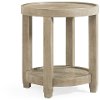 Contemporary Ash Round End Table - Bellamy