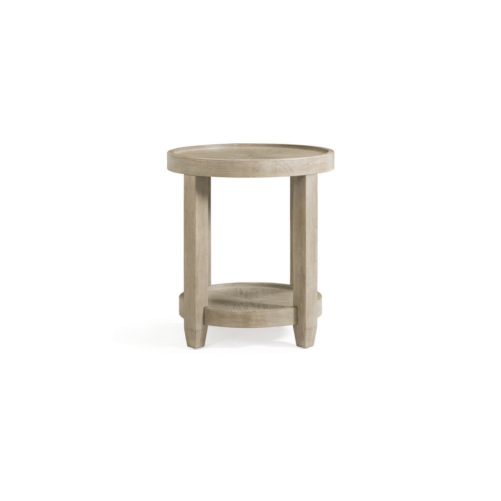 Contemporary Ash Round End Table - Bellamy-2
