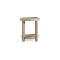 Contemporary Ash Round End Table - Bellamy-2