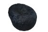 Iron Cloud Black Fur Inflatable Chair - Papasan