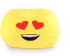 GoMoji Heart Eyes Emoji Bean Bag Chair