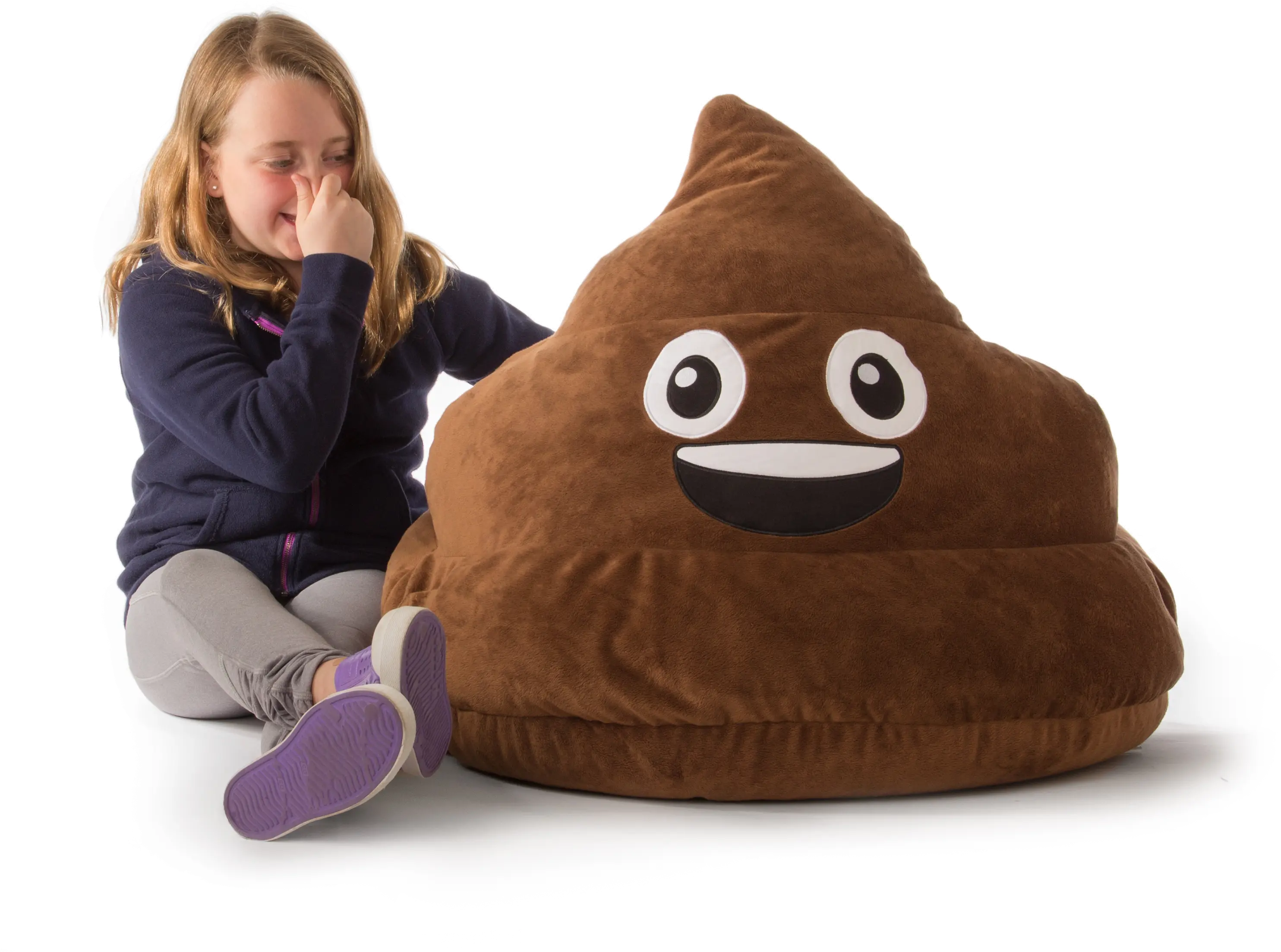 GoMoji Poopsi Emoji Bean Bag Chair-2