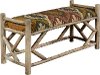 Multi Color Upholstered Southwest Reclaimed Wood Bench - Modern Eclectic