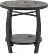 Homestead Tobacco Brown Round End Table