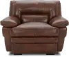 Chesapeake Cognac Brown Leather Chair