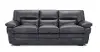 Chesapeake Charcoal Gray Leather Sofa