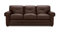 Derrick Brown Leather Sofa
